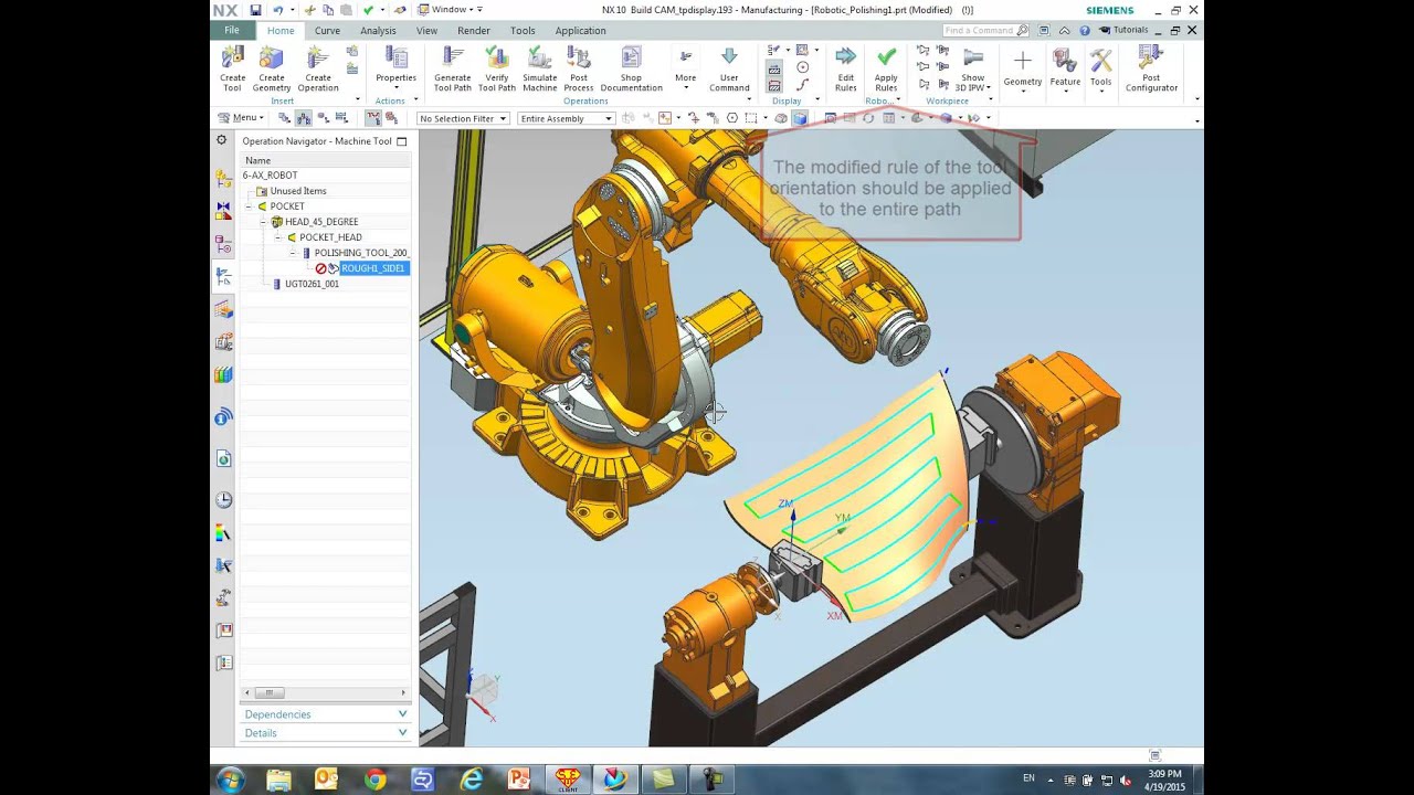 GEOPLM Siemens PLM NX CAM blade polishing demo2 callouts