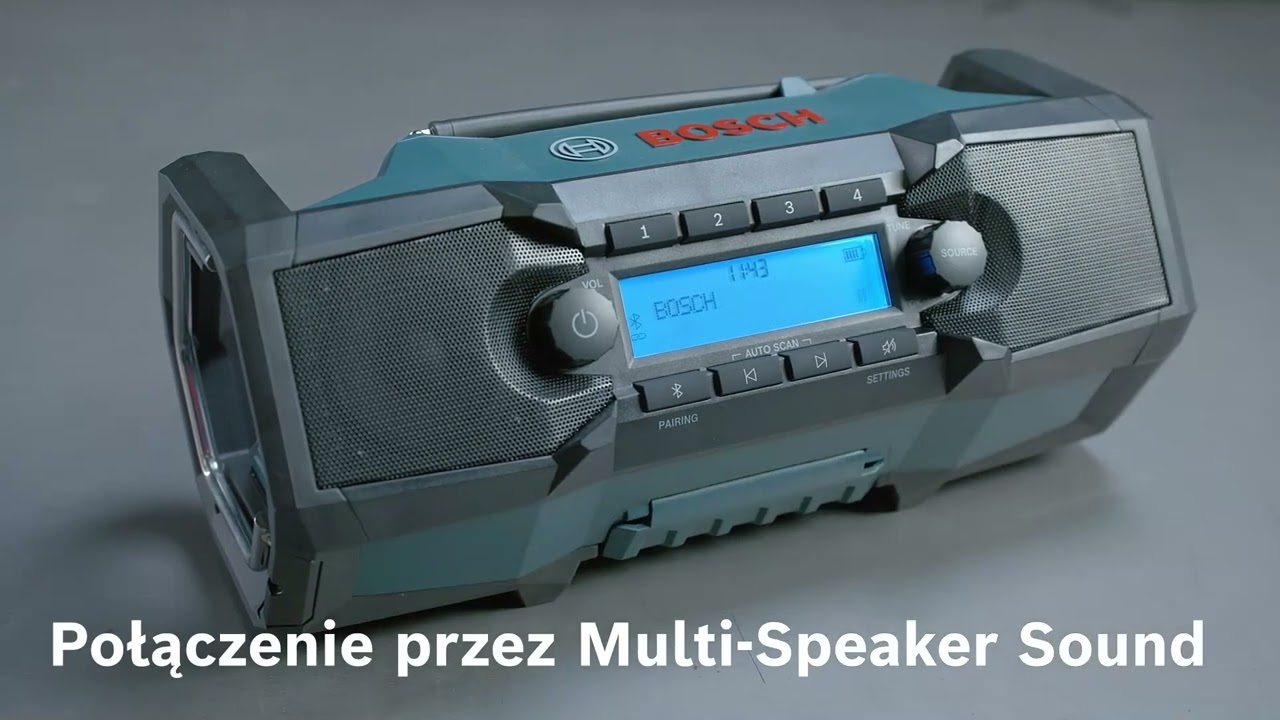 Radio budowlane bluetooth DAB+ GPB 18V-3 SC BOSCH