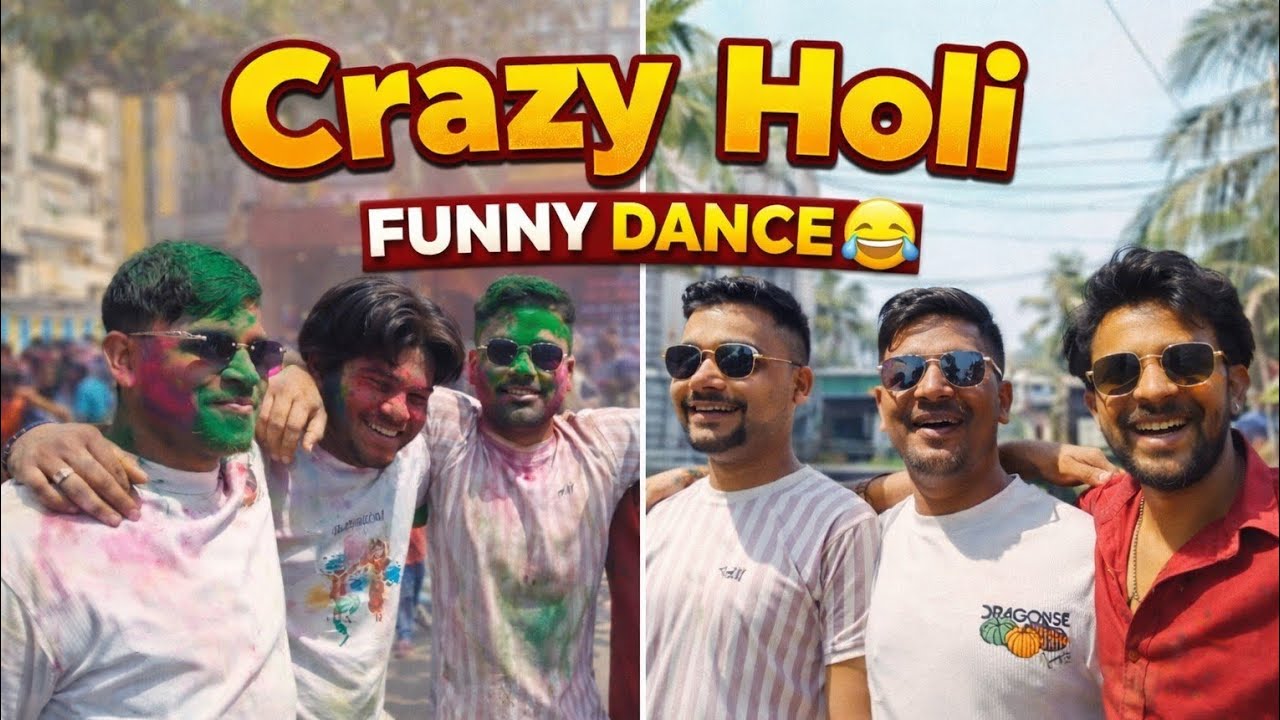 Ye hai asli Holi 😂😂 | Dance❌ Bakchødi ✅ ,  acha lage to like comment share karlo 😁