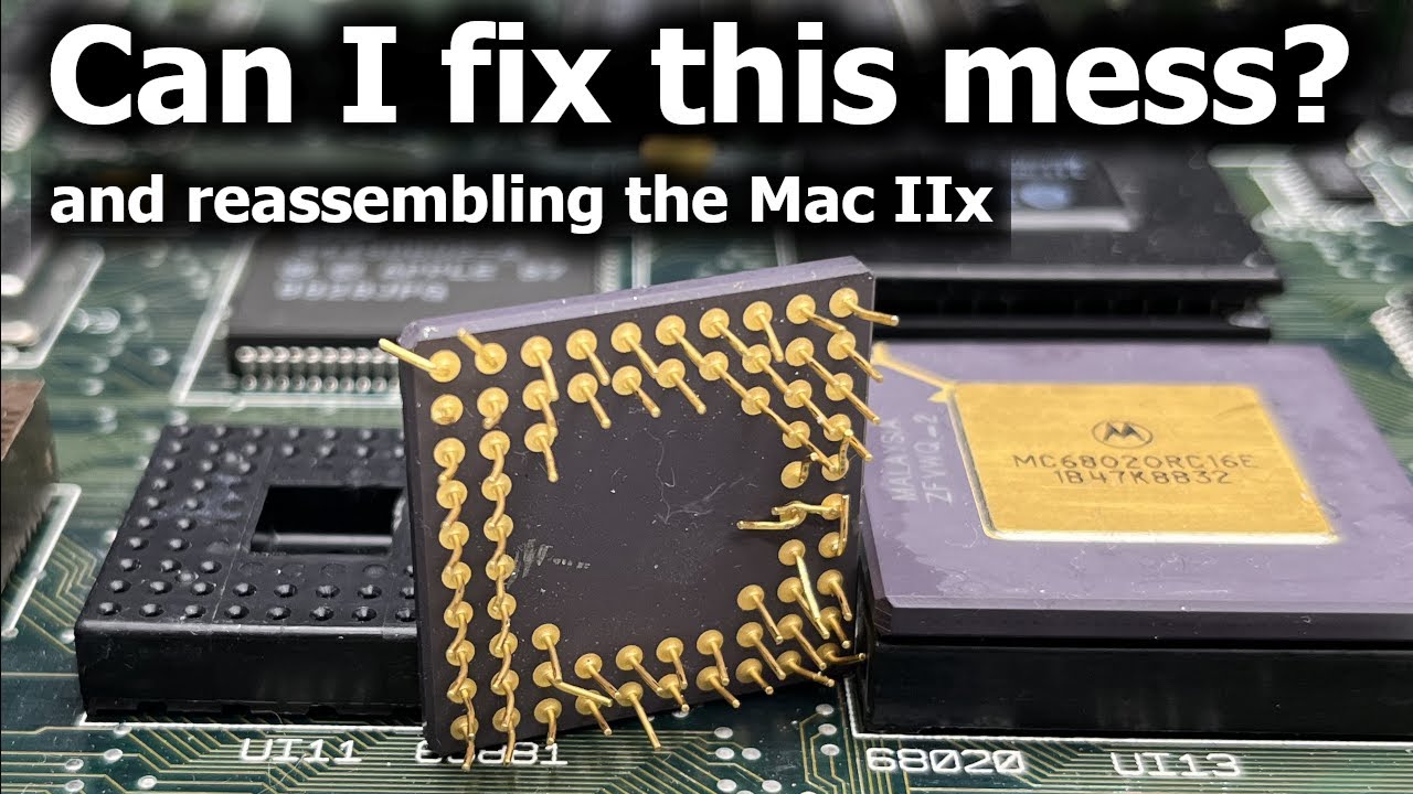 #marchintosh Restoring a Macintosh II and Macintosh IIx (Part 3)