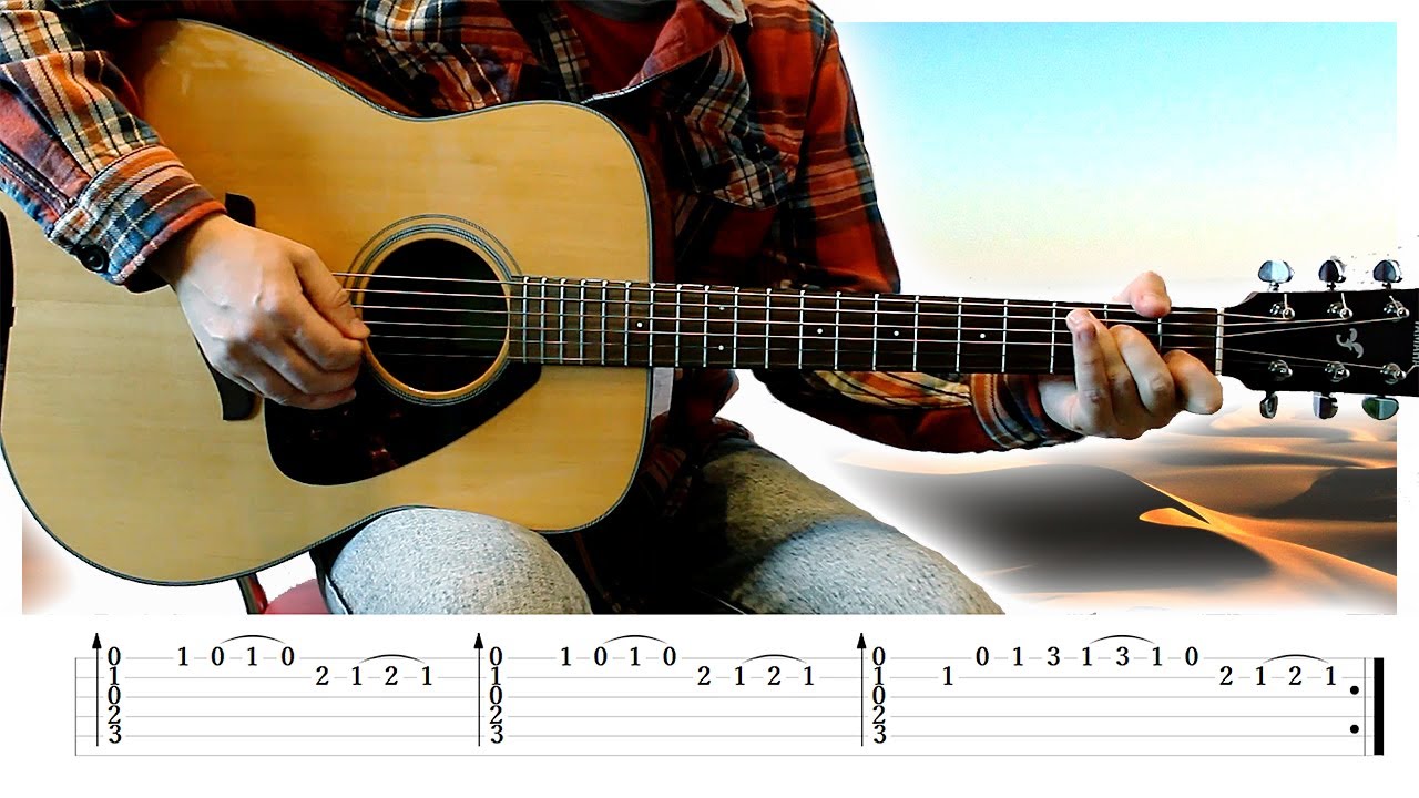 Desert Sun [Middle Eastern Melody] Guitar Lesson w/ Tabs!