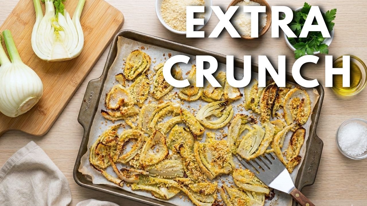 Finocchi al Forno Extra Crunch: il contorno sfizioso con Farina di Mais e Sesamo