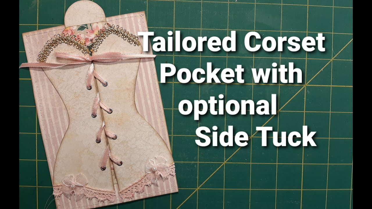 Let's Make a Corset Pocket, Shabby chic style!  Fun junk journaling idea!