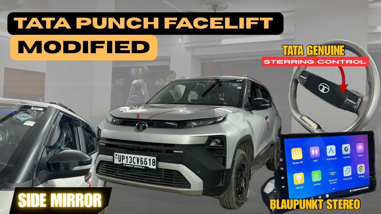 2026 Tata Punch Facelift Modified | Punch Facelift modification | BLAUPUNKT stereo🔥