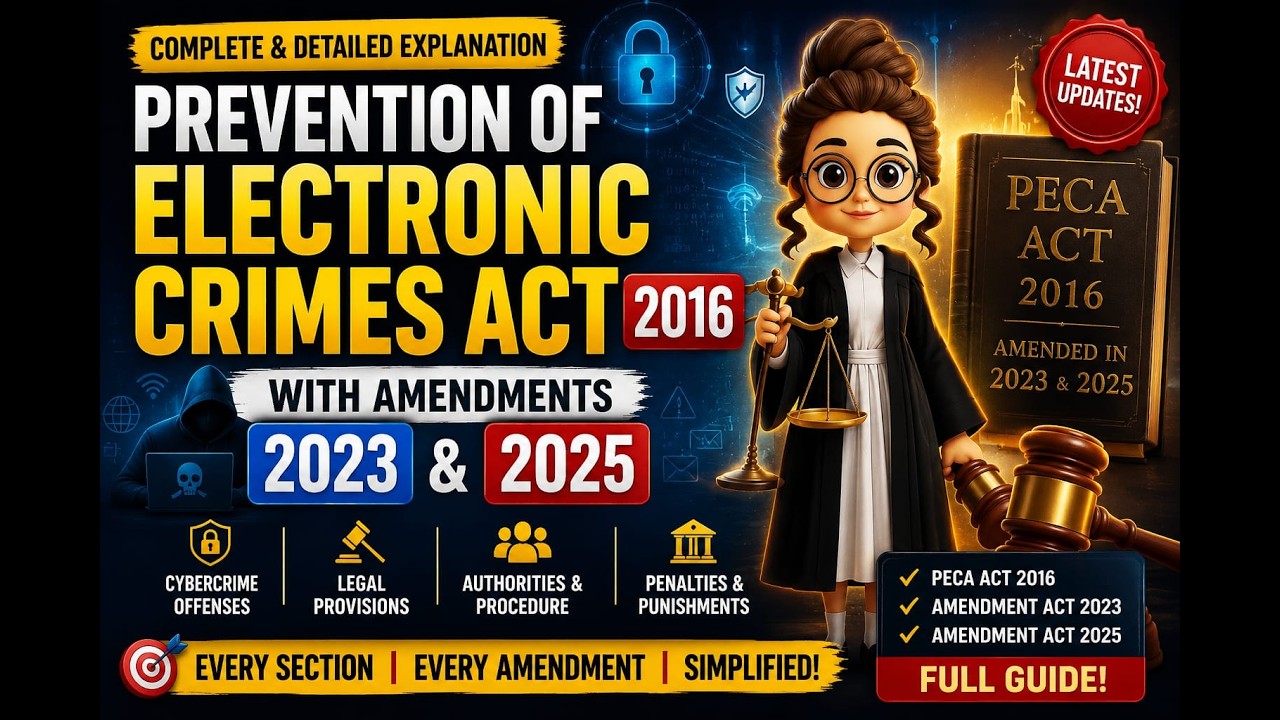 Prevention of Electronic Crimes Act, 2016 along with Amendment of 2023 and 2025 to the law