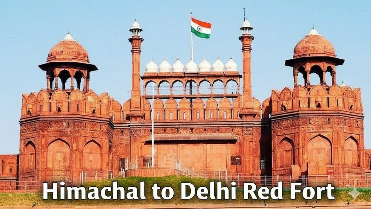 Starting My Delhi Vlog from Red Fort! 🚩 (Himachal to Delhi)