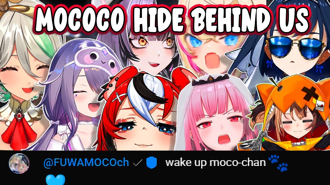 Fuwawa Barges Into Chat to Backseat Mococo 【DRAWN TO DAWN】