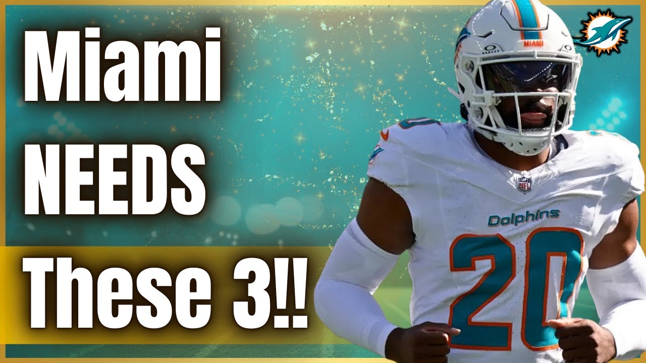 Три лучших игрока, с которыми "Майами Долфинс" должны продлить контракты!!