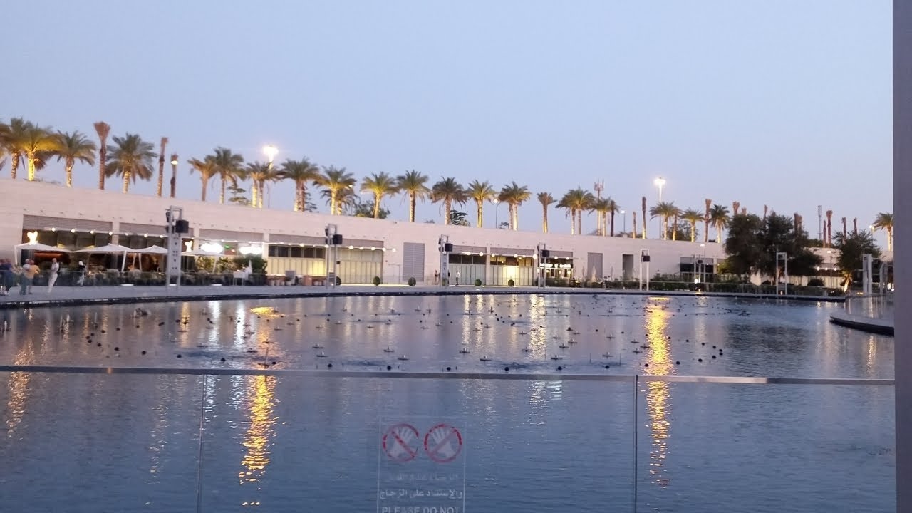 Fountain light show at Sheikh Jaber Al Ahmad Cultural Centre 2023 Kuwait City #foryou #kuwait