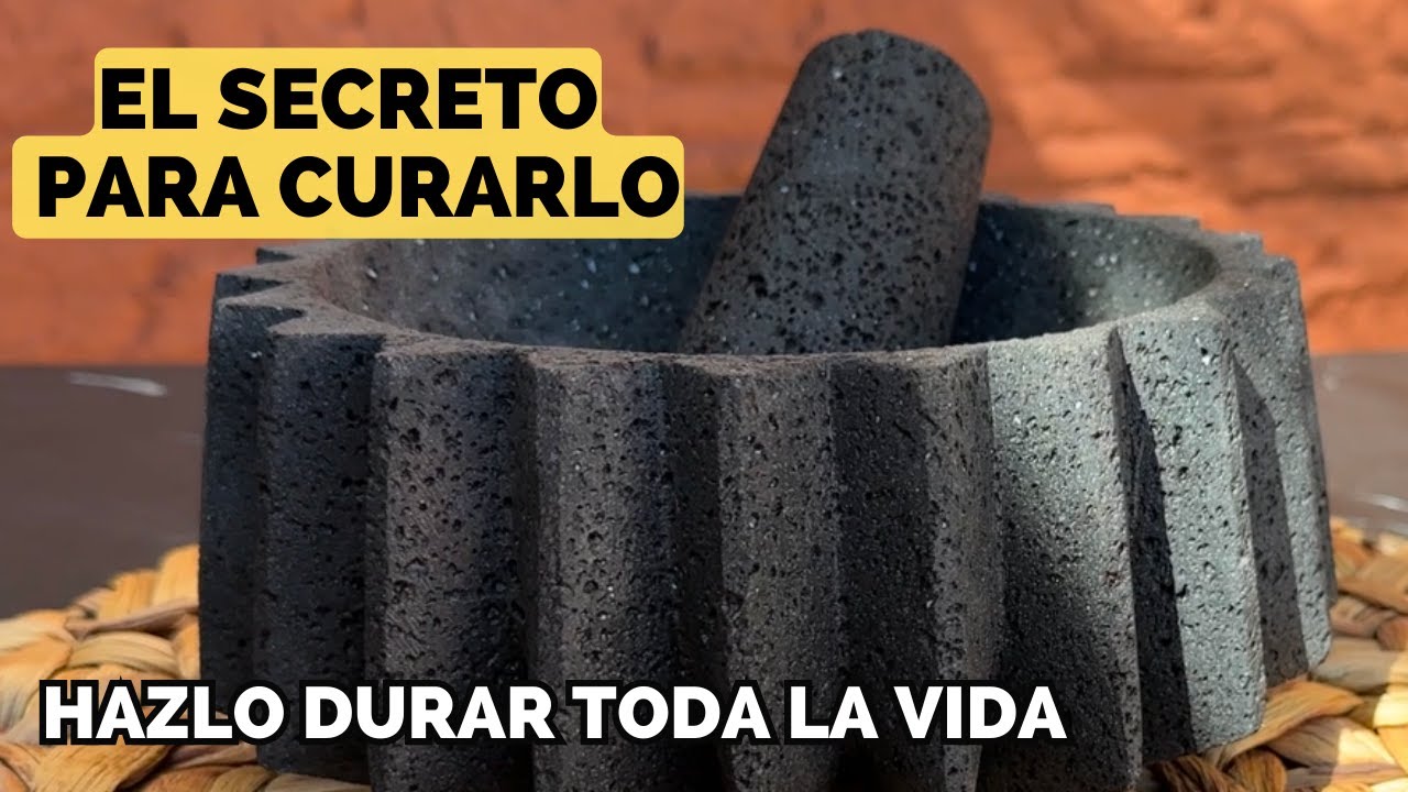Cómo CURAR un MOLCAJETE | El SECRETO PASO A PASO