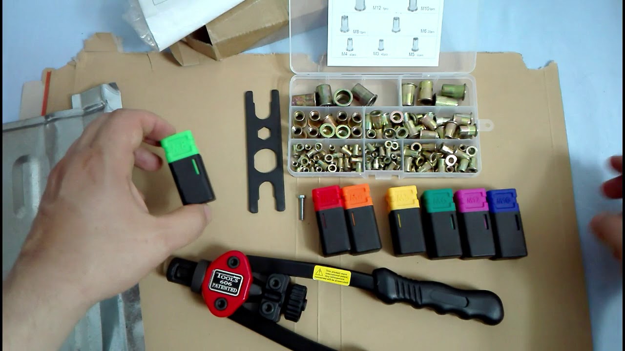 UNBOXING E PROVA TEST: RIVETTATRICE A DOPPIA LEVA PER INSERTI FILETTATI
