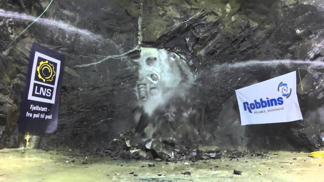 Breakthrough of tunnel boring machine at Nedre Røssåga