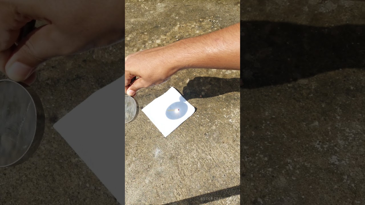 Lens & Matchstick Experiment | Paper Burning Using Lens | #shorts