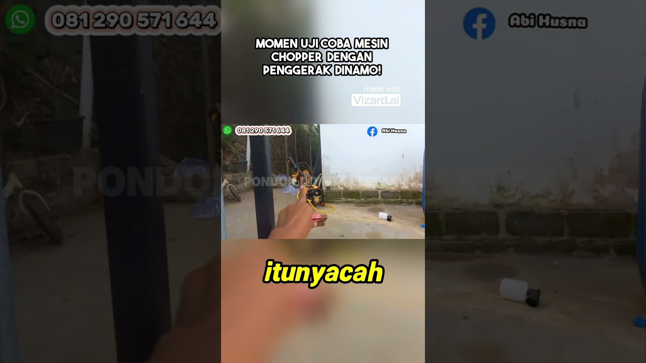 Momen Uji Coba Mesin Chopper dengan Penggerak Dinamo!