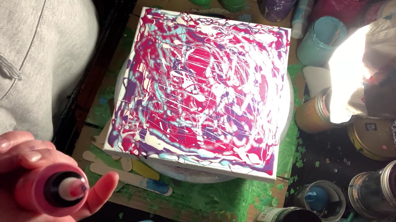 Арт-терапия | Акриловая живопись методом капель и мазков | Почему я свободен?