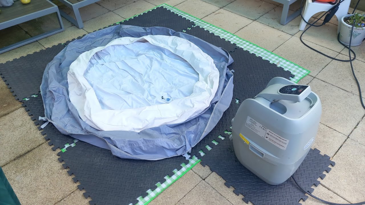 Setting up Cover for Lay-Z - Spa