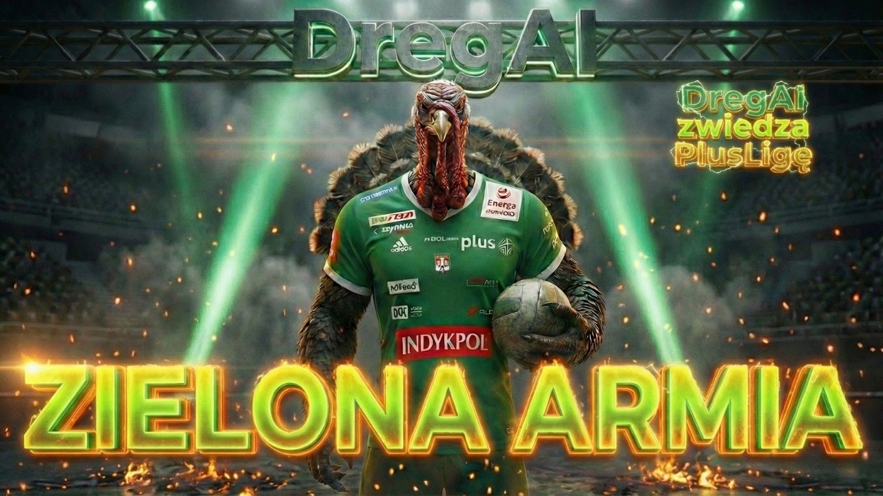 DregAI - Zielona Armia ( Indykpol AZS Olsztyn) | DregAI zwiedza PlusLigę #2 🏐
