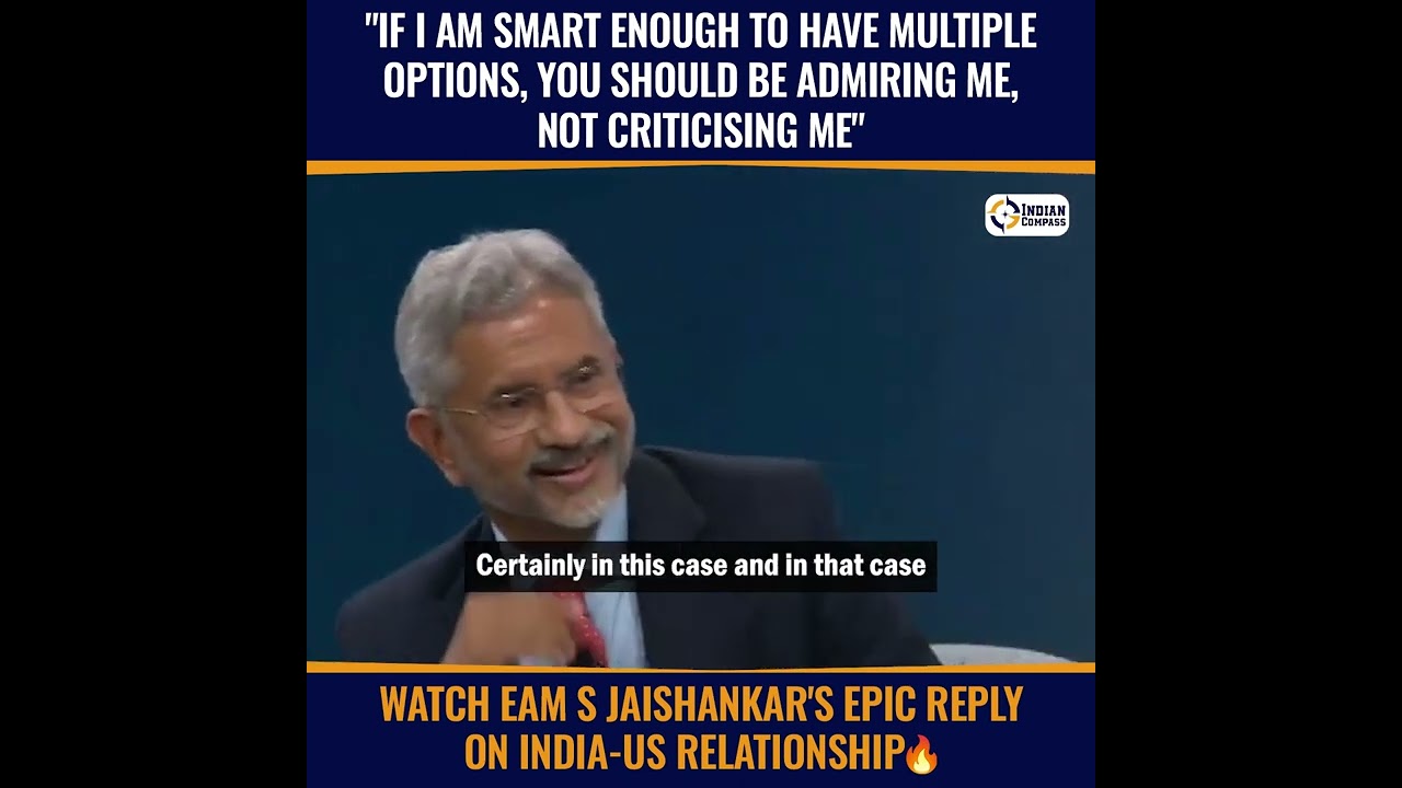 EAM Dr. S. Jaishankar's Epic Reply On India-US Relationship