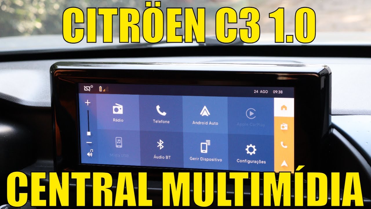 Citro&euml;n C3 1.0 - Detalhes e fun&ccedil;&otilde;es da central multim&iacute;dia