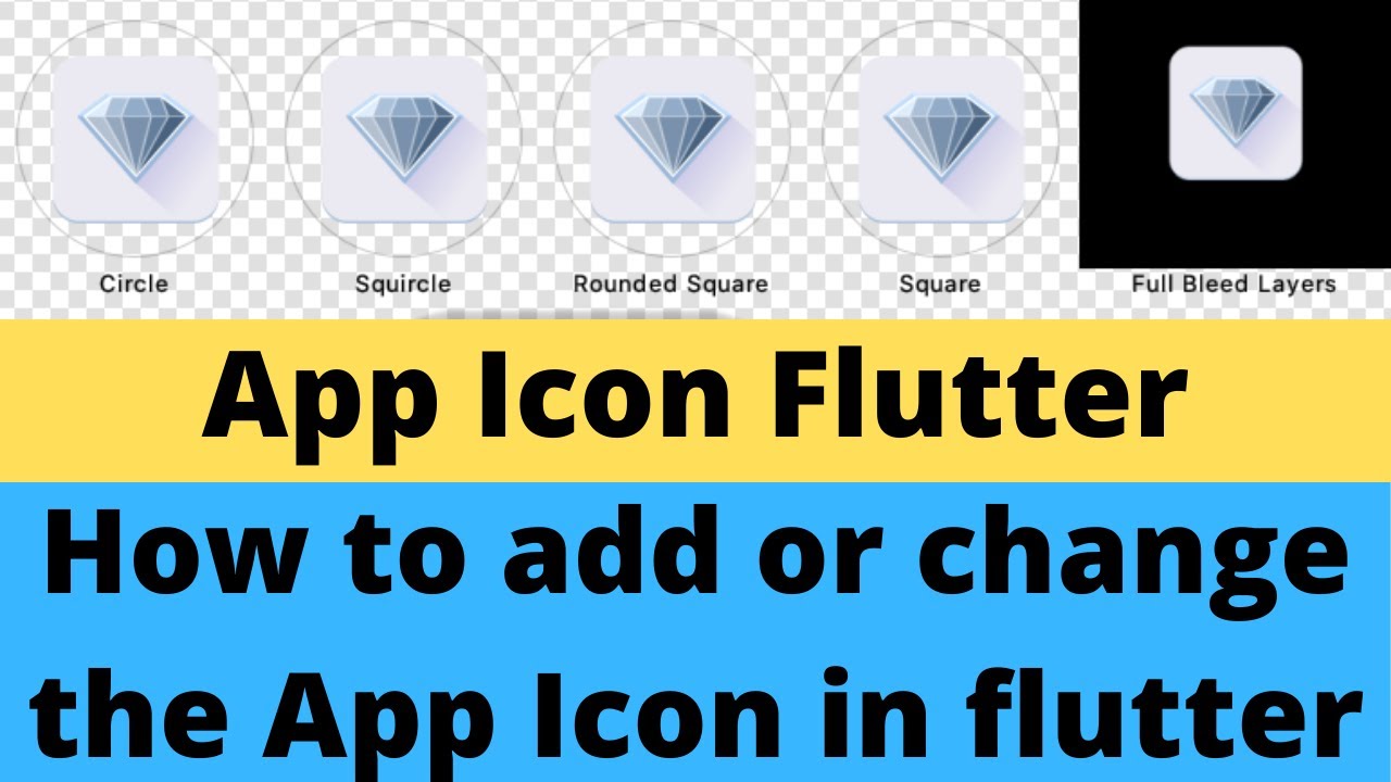 How to add or change the app icon in flutter || Flutter Tutorials #4