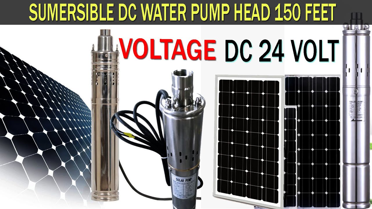 Dc submersible solar water pump power 400 watt voltage dc 24 volt current 17 A outlet 25 mm