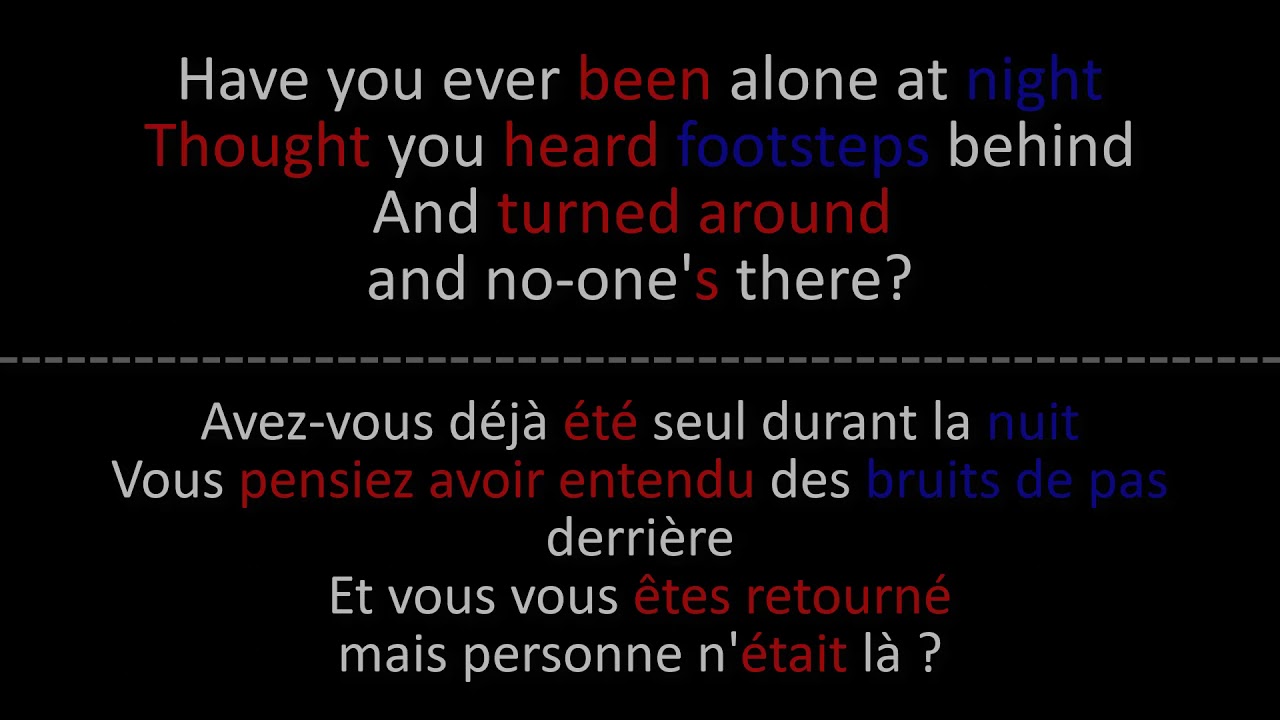 Iron Maiden - Fear Of The Dark - Paroles + Lyrics on screen