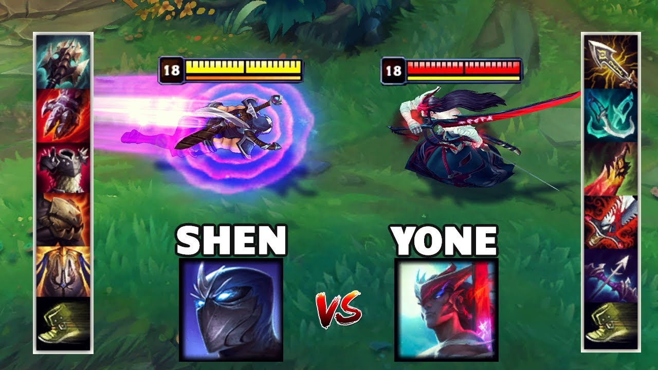 YONE vs SHEN FULL BUILD FIGHTS & Best Moments!