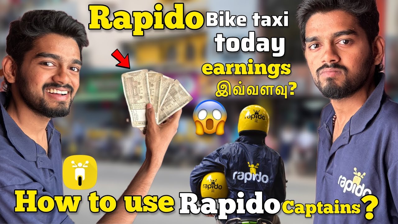 💸Rapido bike taxi -ல இவ்வளவு earnings-சா🤑| Rapido-வில் வேலை செய்வது எப்படி? | how to use Rapido 