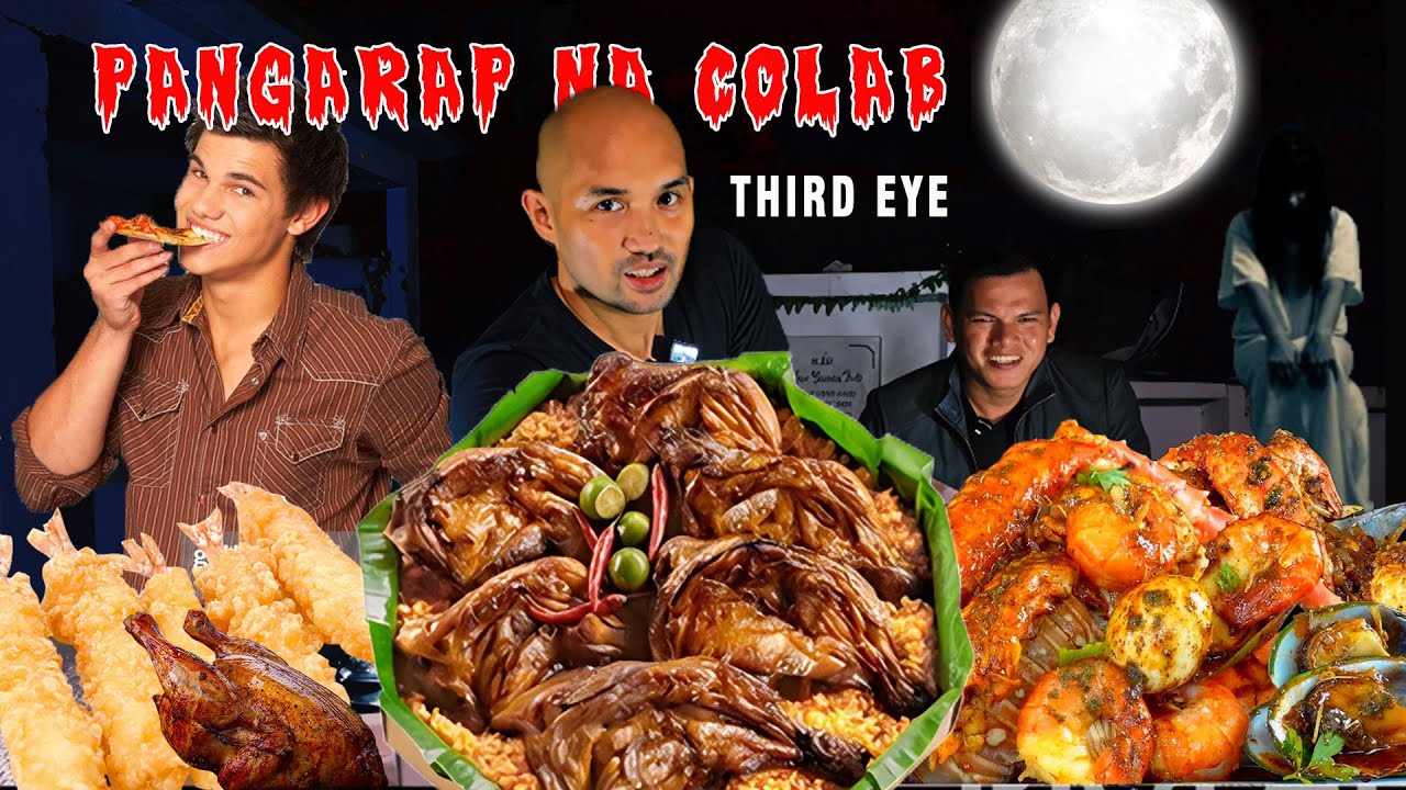 SEAFOOD AT MANG INASAL MUKBANG SA SEMENTERYO | MAY THIRD EYE SI CRISTOPHER DIWATA