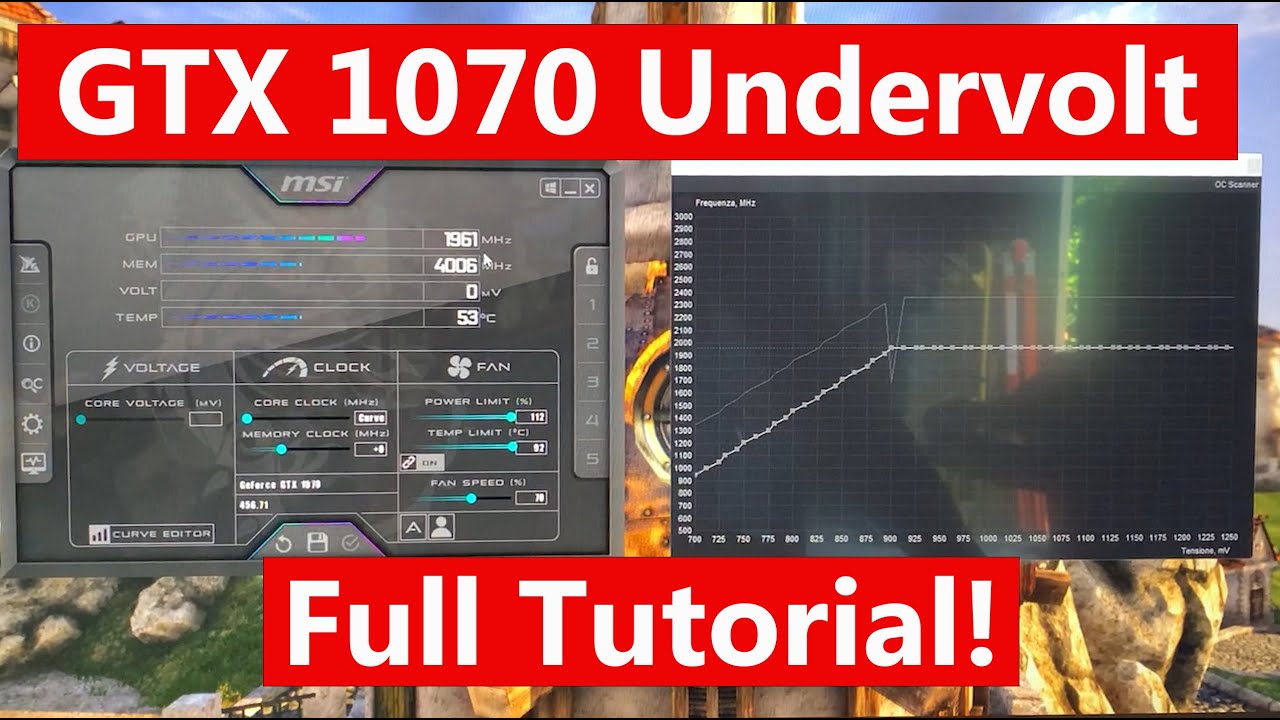 Понизьте напряжение на GTX 1070, чтобы увеличить FPS! &mdash; Руководство
