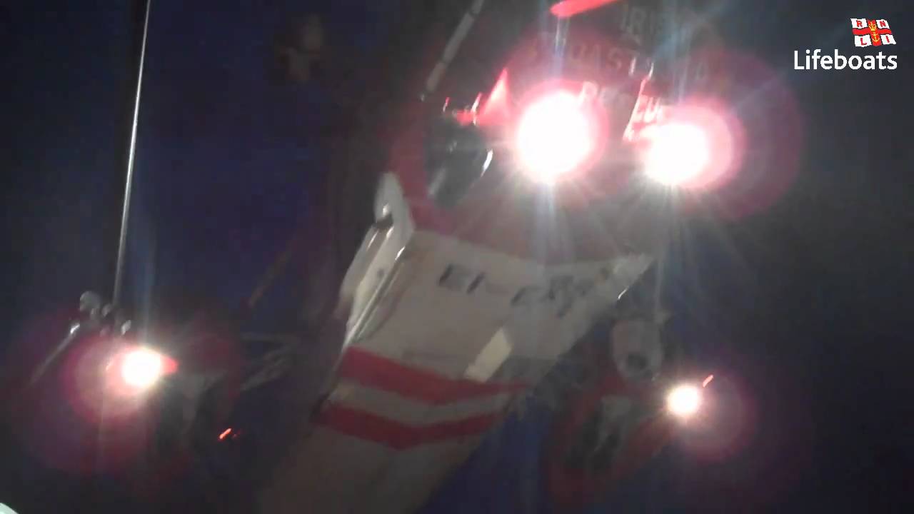 Lough Swilly Lifeboat on Exercise with Coastguard Helicopter