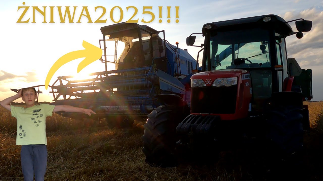 🌾NASZE PIERWSZE ŻNIWA 2025🔥🔥🔥(Pierwsza część żniw jęczmienia)