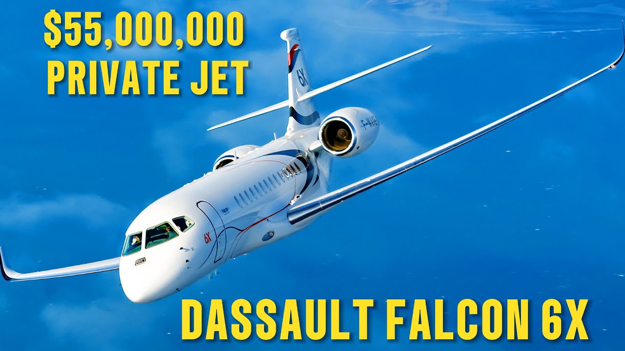ПОСЕЩАЙТЕ САМЫЙ ЭКСКЛЮЗИВНЫЙ ЧАСТНЫЙ САМОЛЕТ ВСЕХ ВРЕМЕН: DASSAULT FALCON 6X
