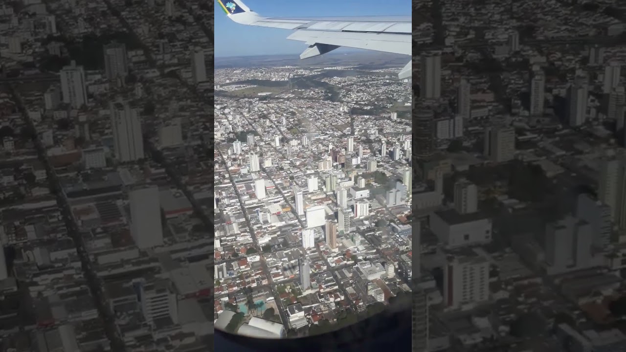 Sobrevoando/ chegando  em Uberlandia