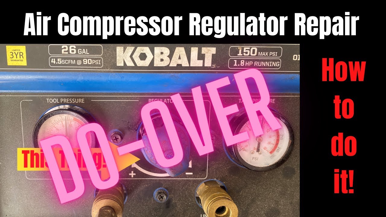 Time-Sert DO-OVER of the Kobalt air compressor regulator repair!