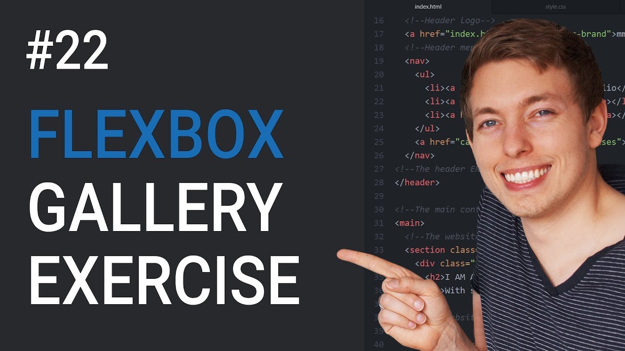 22: An Exercise Using CSS Flexbox | Create Layouts Using CSS | Learn HTML and CSS