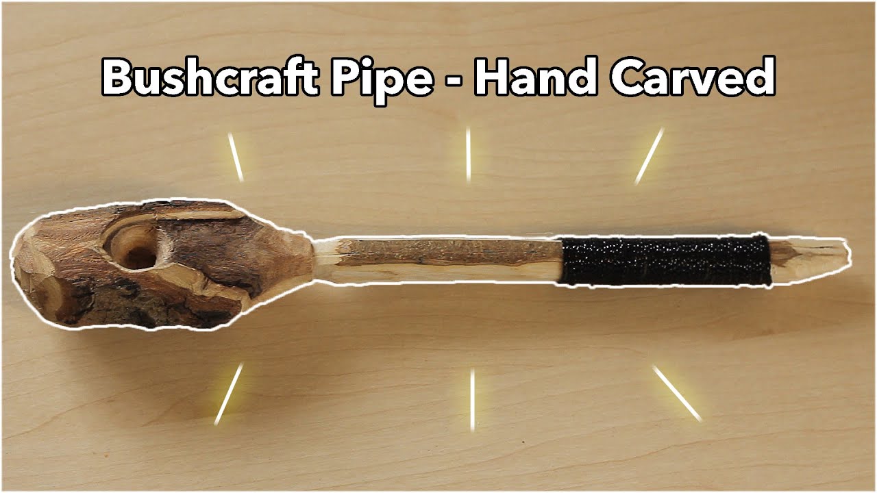 Bushcraft Pipe! Hand Tools Only - Easy and Simple