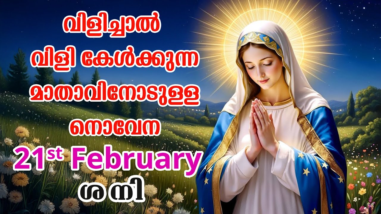 21st February 2026 | വിളിച്ചാൽ വിളി കേൾക്കുന്ന മാതാവിന്റെ നൊവേന  | VachanamTV #novenaprayer #novena