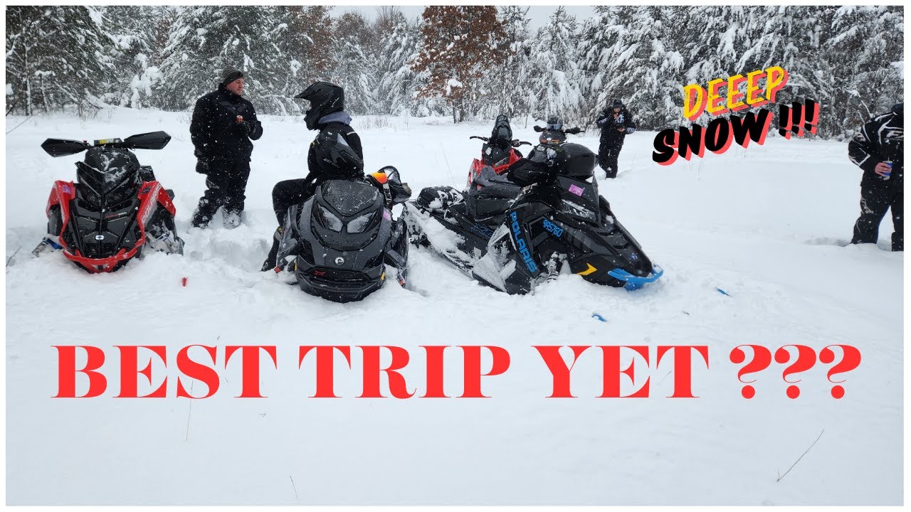 Michigan SNOWMOBILING....Best SNOW In Years !!!!