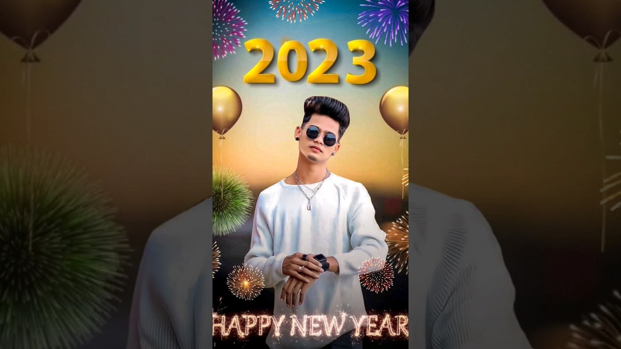 Happy New Year Photo Editing 2023 || Happy New Year 2023 Photo Editing || Picsart New Year Editing