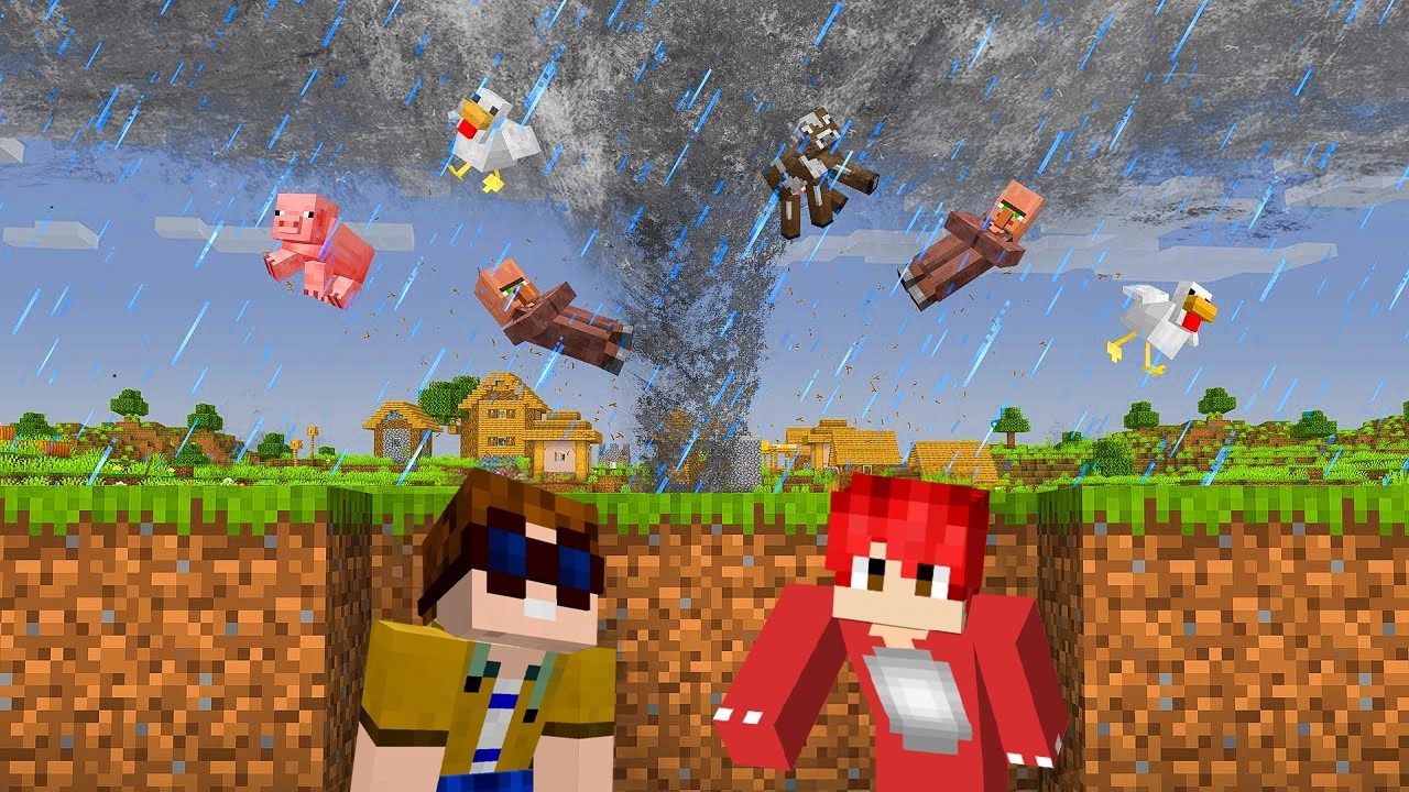 TORNADO vs. SICHERSTE BASIS in Minecraft!