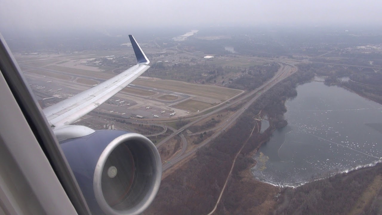 Delta 757-200 takeoff from Minneapolis/St. Paul MSP