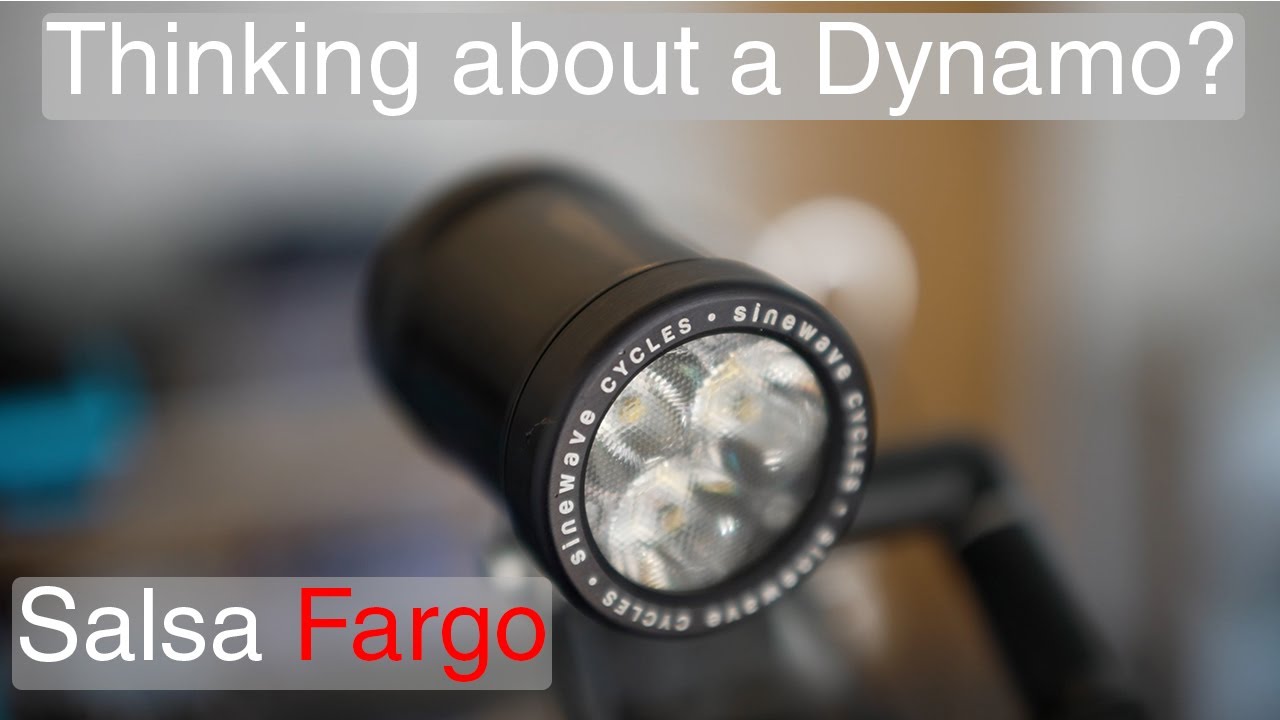 Son Hub Dynamo & Sinewave Cycles Light on Salsa Fargo