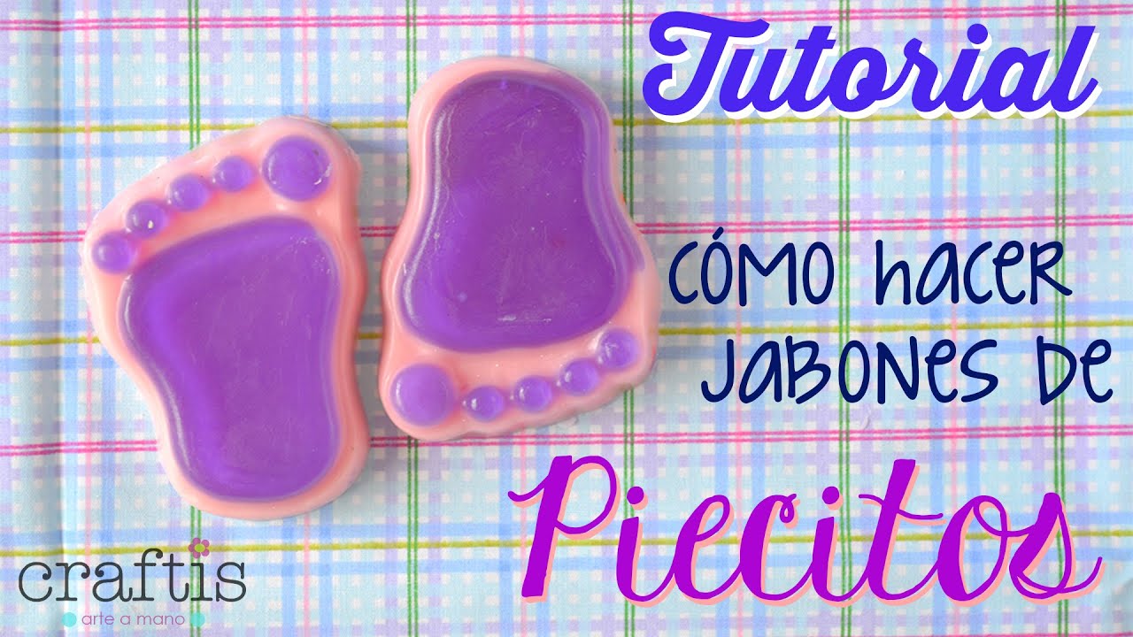 Tutorial: cómo hacer jabones de piecitos FÁCIL |  Feet soaps tutorial