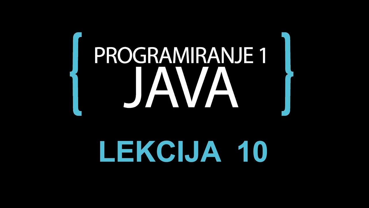 Java programiranje - 10 - Sortiranje nizova, niz kao argument metoda