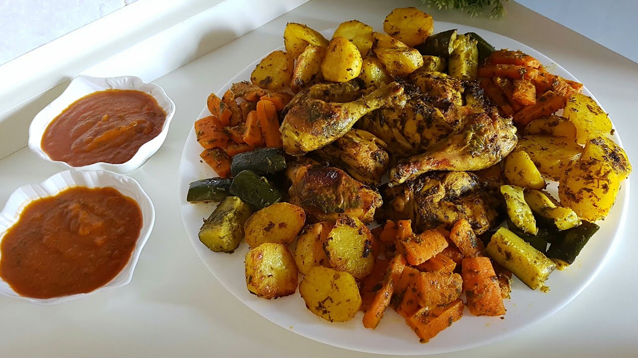 دجاج مبخر مع الخضار مع صوص بفكرة ذكية 👌أسهل و أبسط وجبة بمكونات متوفرة في كل بيت