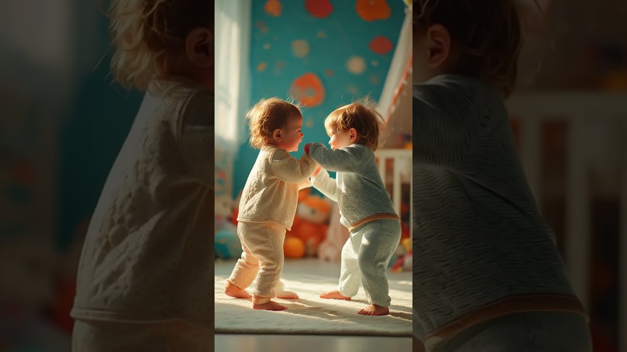 These Toddlers Are Having a Serious Fight 😂❤️ #KidsDrama #babyreactions