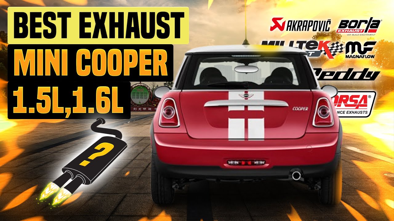Mini Cooper Exhaust Sound 1.6L 1.5L 🔥 Upgrade,Mods,Flames,Review,Borla,Magnaflow,Akrapovic,Remus+