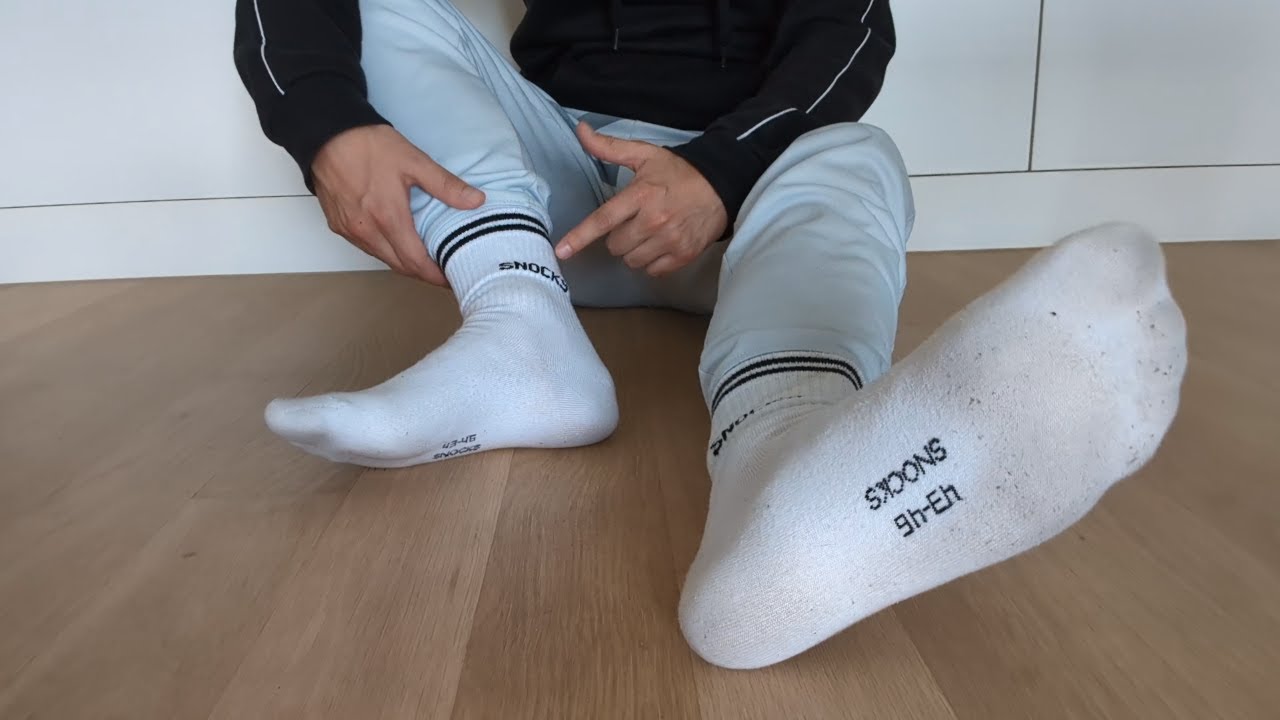 Showing off SNOCKS-SOCKS after a long day 😏