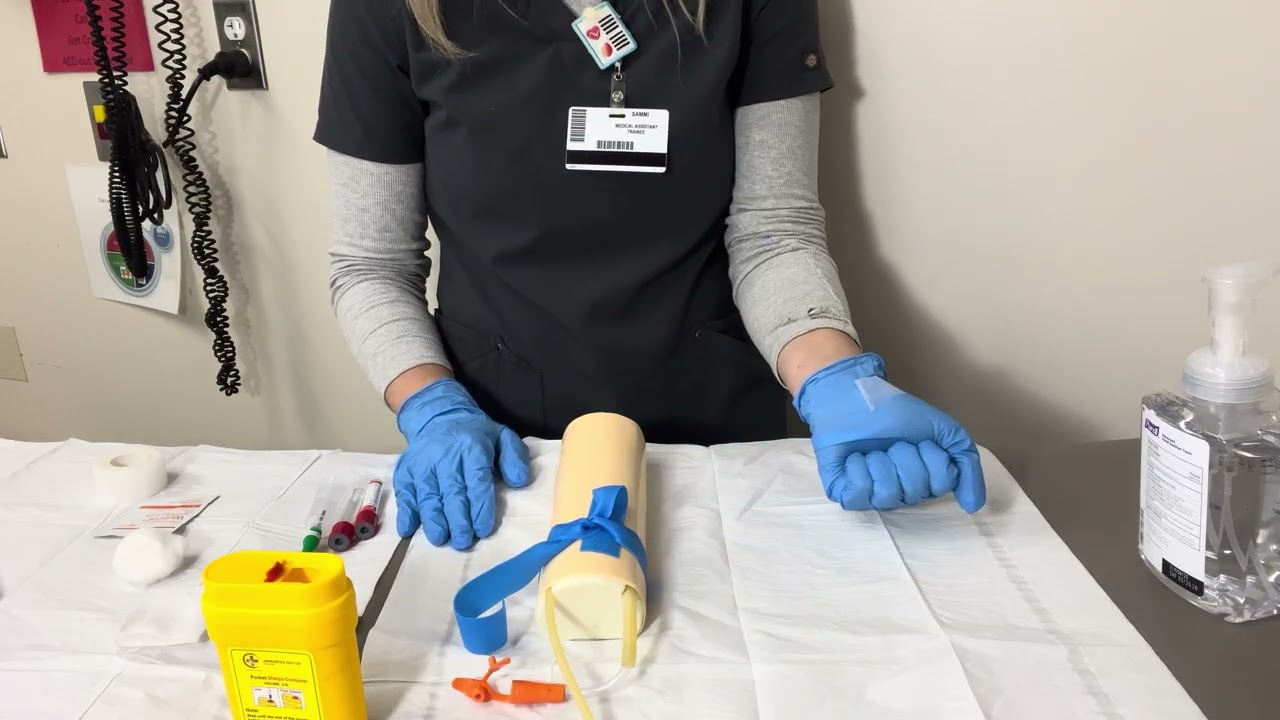 MA Skill: Venipuncture by vacuum tubes system